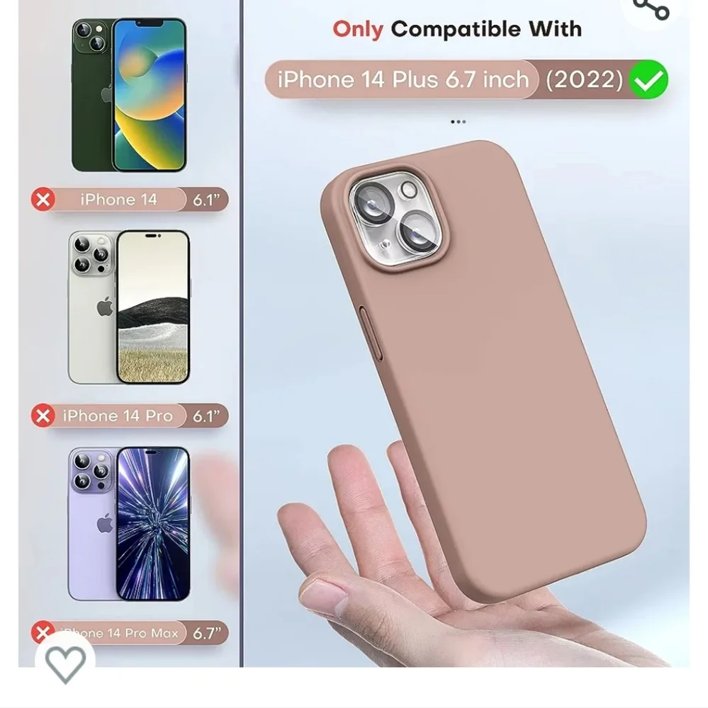 NWT iphone 14 plus case and screen protector